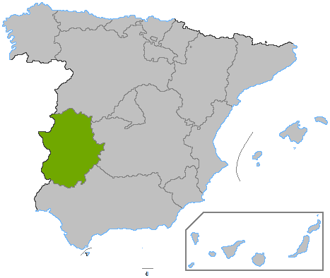 Archivo:Localización de Extremadura.png