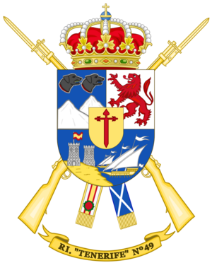 Coat of Arms of the 49th Light Infantry Regiment Tenerife.png