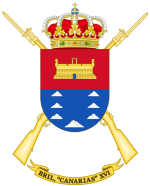 Coat of Arms of the 16th Light Infantry Brigade Canarias.png