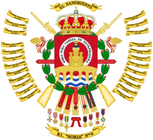 Coat of Arms of the 9th Light Infantry Regiment Soria.png