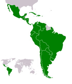 Ubicación de América Latina