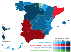 1996 Spanish election - AC results.png