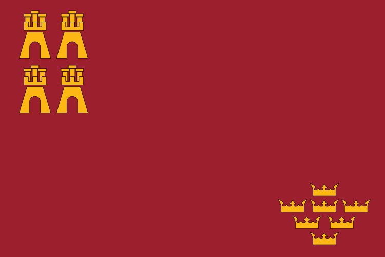 Archivo:Flag of the Region of Murcia.svg