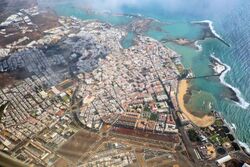 Imagen aérea de Arrecife