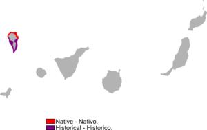 Gallotia auaritae range Map.png