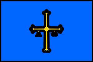 Flag of Asturias (indoor).svg